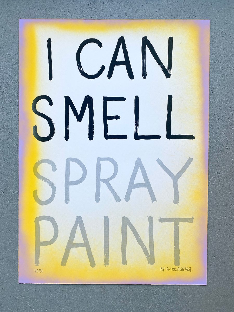 Image of I can smell spray paint (purple, yellow) / Petro