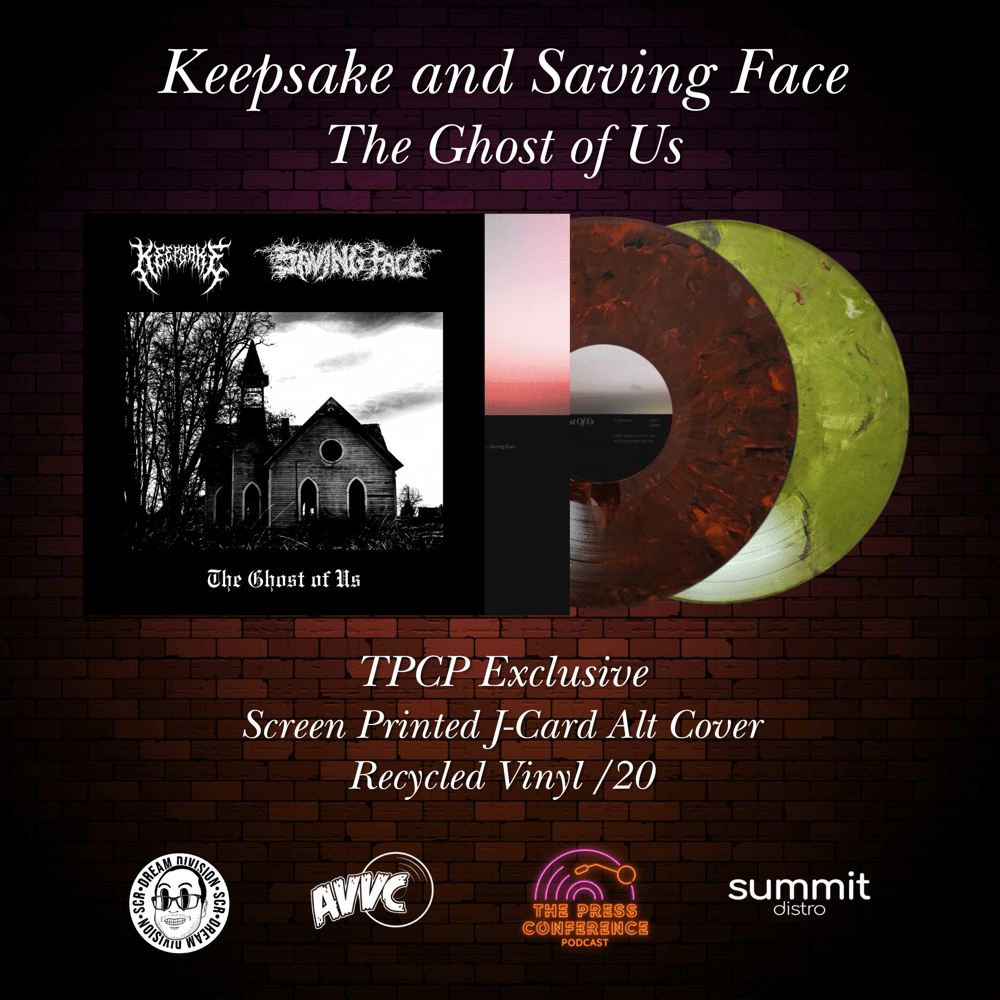 Keepsake and Saving Face - The Ghost of Us (TPCP Exclusive - Screen Printed Alt Cover)