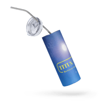 Image 3 of Sky's Limitless Stainless Steel Tumbler . Believe = Achieve