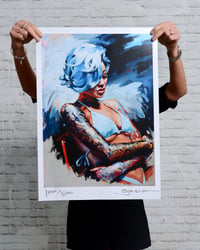 Image 2 of Limited Edition "ELECTRIC BLUE" Lithograph Print 