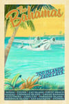 The Bahamas Vintage Style Poster | Tropical Retro Travel Art | Print No 124