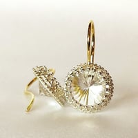Royal earrings rock crystal