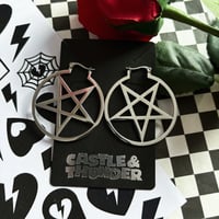 Image 2 of MAYA - Pentagram Hoops