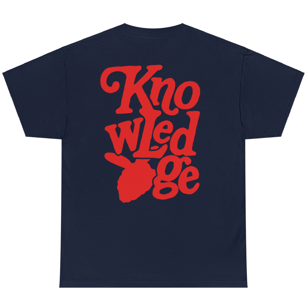 Knowledge Puff Print Tee [Navy]