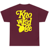 Knowledge Puff Print Tee [Maroon]