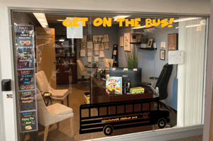 Image of Bellflower Get on the Bus Mural design Decal