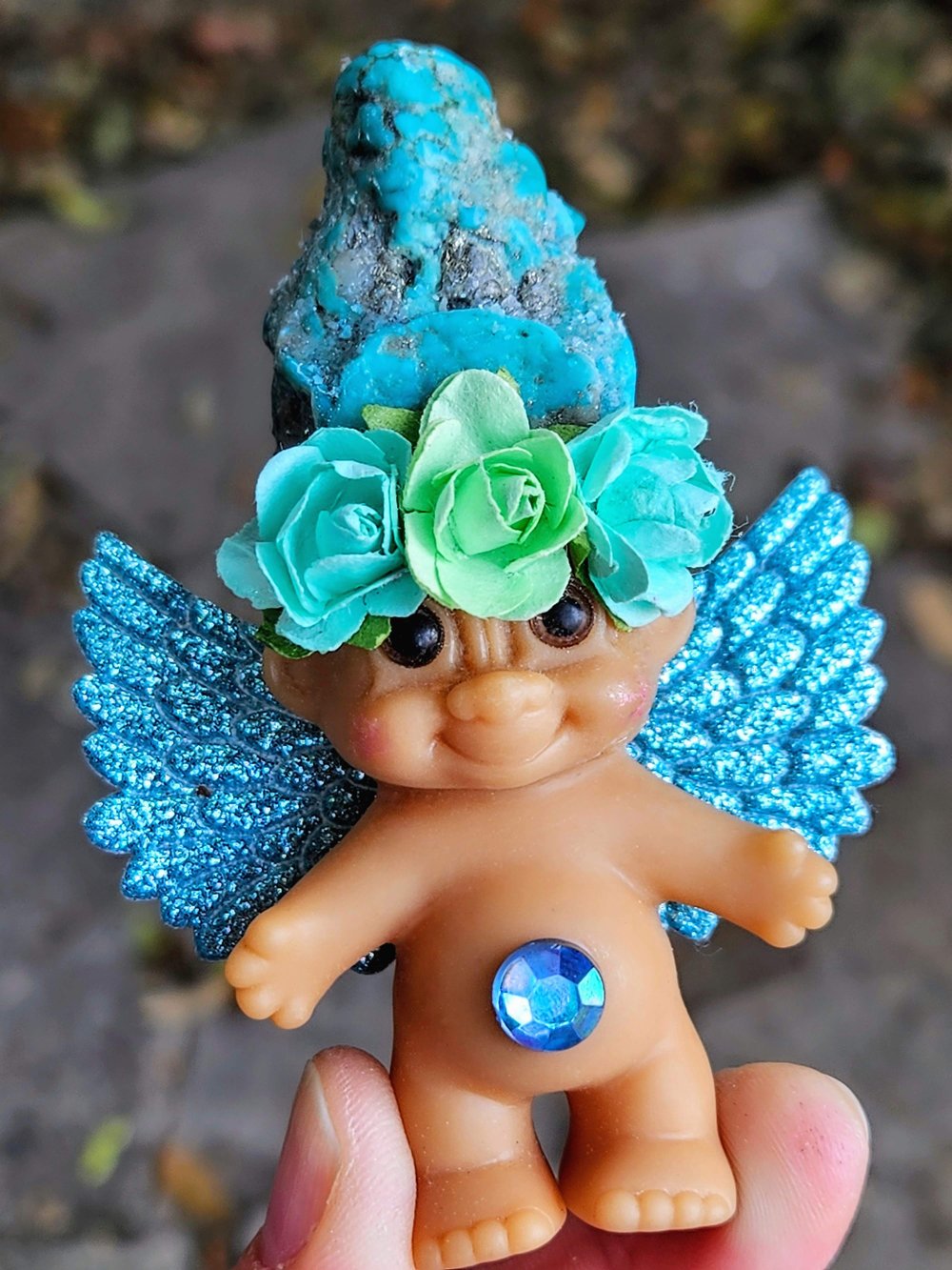 Water Water Turquoise Winged Troll 3.5"