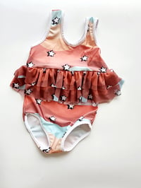 Image 1 of High waisted star spangled swimsuit