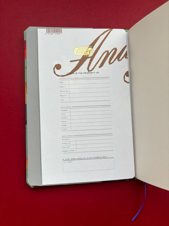 "Falling leaves" notebook