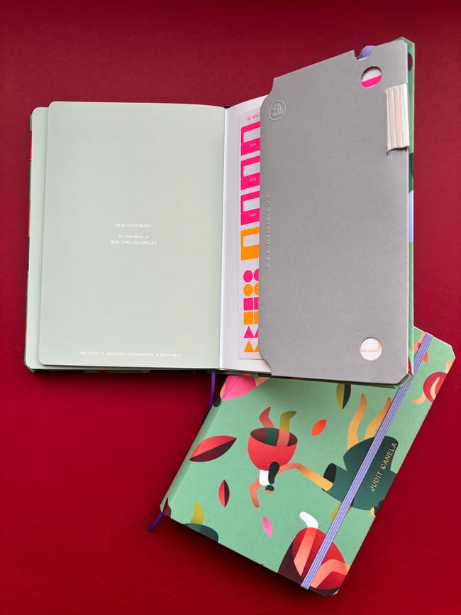 "Falling leaves" notebook