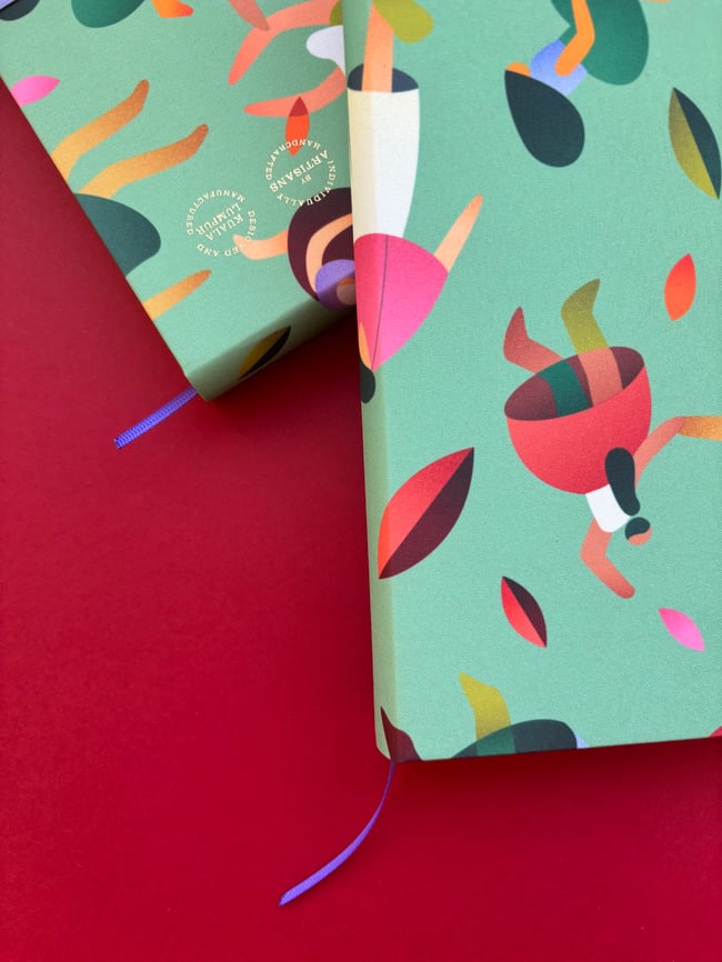 "Falling leaves" notebook