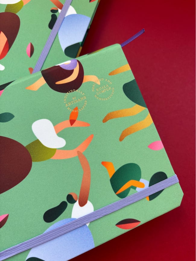 "Falling leaves" notebook