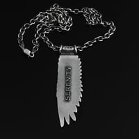 Image 1 of SERENITY ~ WING AND A PRAYER PENDANT
