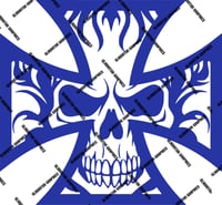 Image 3 of Iron Cross Skull Graphic