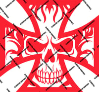 Image 4 of Iron Cross Skull Graphic