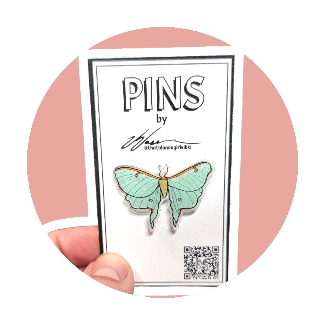 *NEW* Luna Moth Acrylic Pin