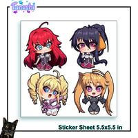 Image 2 of Dxd Chibi Sticker Sheets