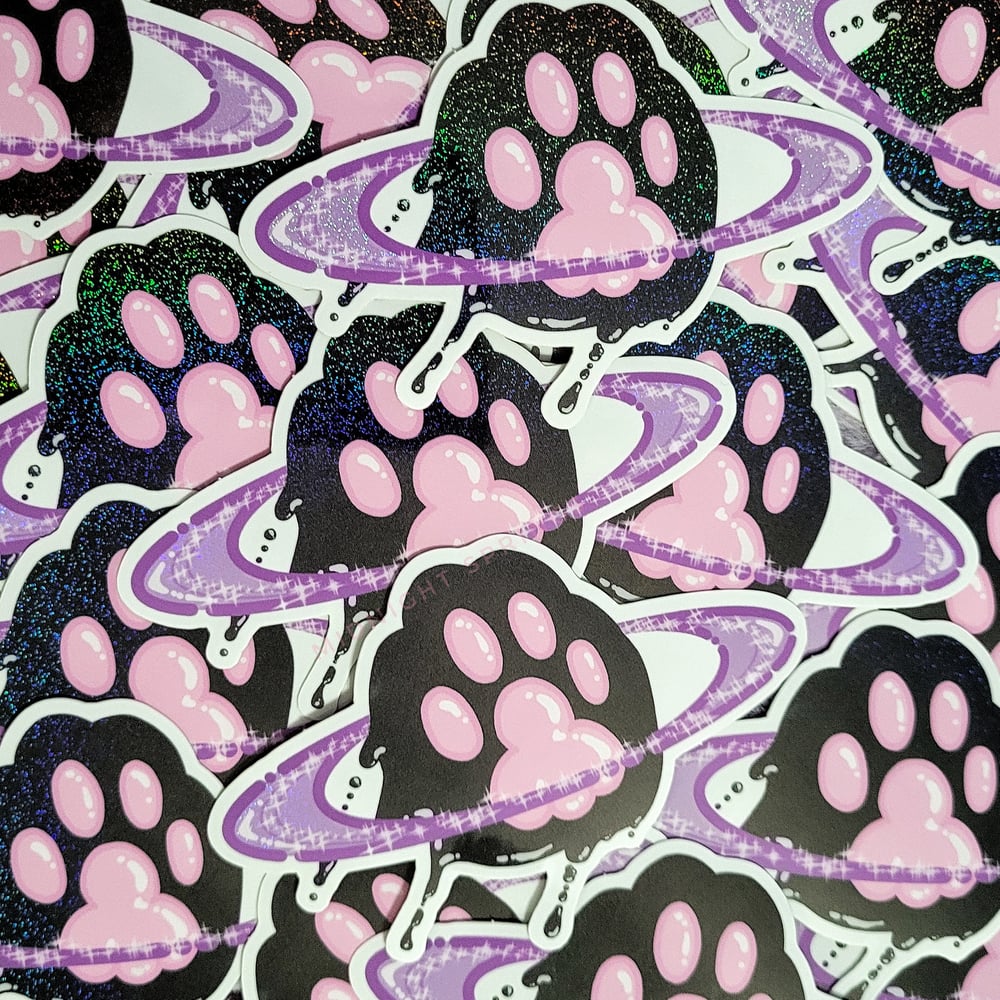 Image of PAW PLANET Large Size Holographic Vinyl Stickers