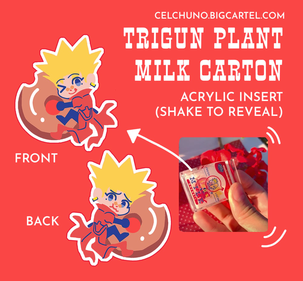 TRIGUN Plant Milk Carton Charms 