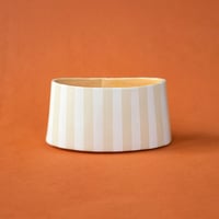 Image 2 of Striped Oval - Handmade Ceramic Planter