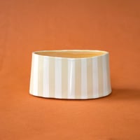 Image 4 of Striped Oval - Handmade Ceramic Planter