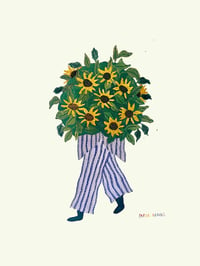 'Sunflower Lady When There Are No Words' Print