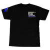 "Building A Better Future" The Black Hour in Black Shirt with White & Royal Blue