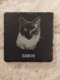 Image 3 of Pet Portrait on 4"x4" slate