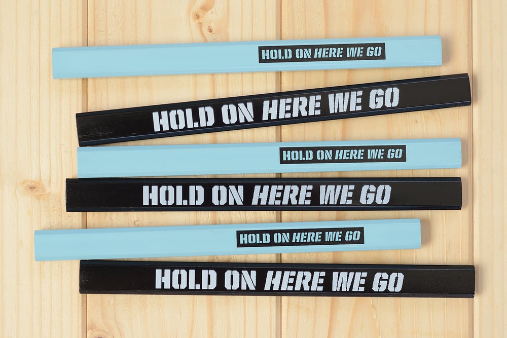 Image of Hold On Here We Go Pencil Packs from Ryan Corrigan