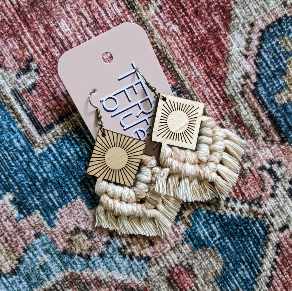 Image of Dawn Macramé Earrings