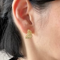 Image 2 of Gold reef earrings