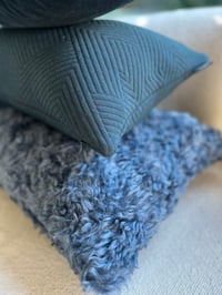Image 3 of NEW !! Argo Mohair Blue Cushion cover