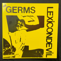 Image 1 of the GERMS - "Lexicon Devil" 7" EP (Yellow Vinyl) 