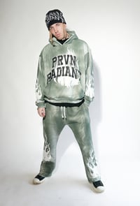 Image 2 of Prvn Radiant “Flame” Sweatsuit (Green Washed)