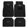 Dark Grey Checker Floor Mats