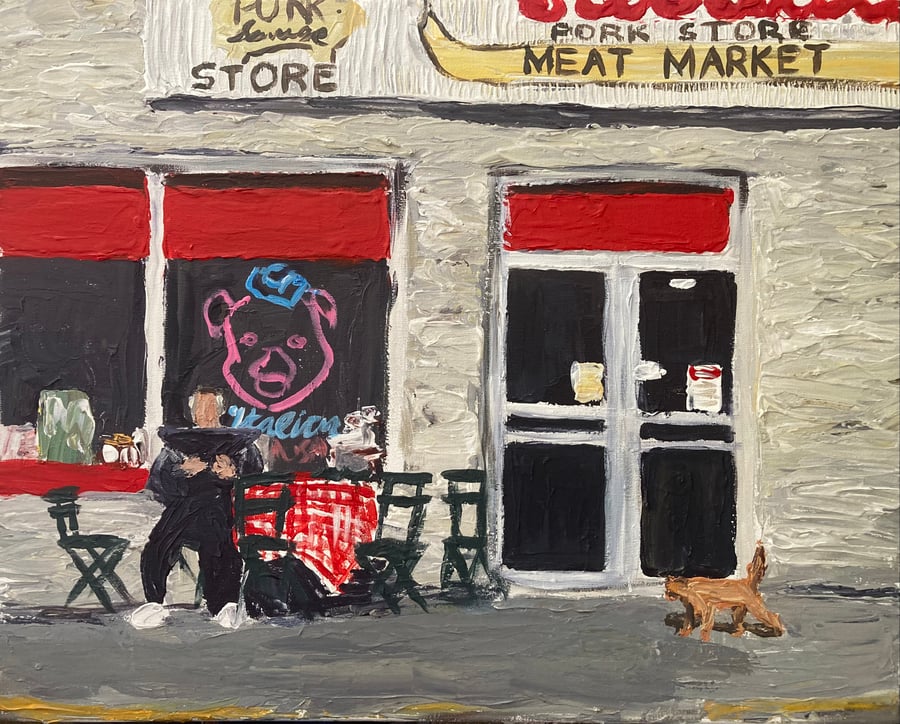 Image of Paulie and the cat