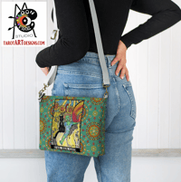 Image 3 of 'Sun Cat' Faux Leather Crossbody Purse