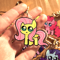 Image 4 of Itty-bitty Mane Six 2 Inch Acrylic Keychains