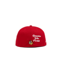 Image 3 of  SAVIOR FLOWER NEW ERA 59FIFTY - RED