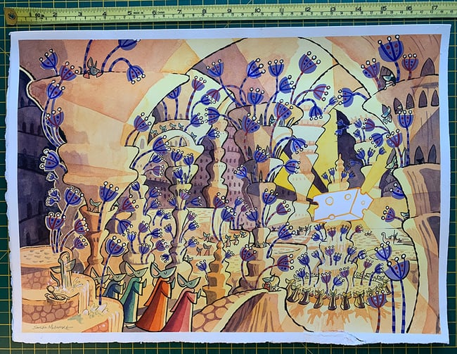 Mice on the Moon original art: The Great Cheesy Crystal