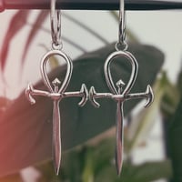 Ankh Hoop Earrings
