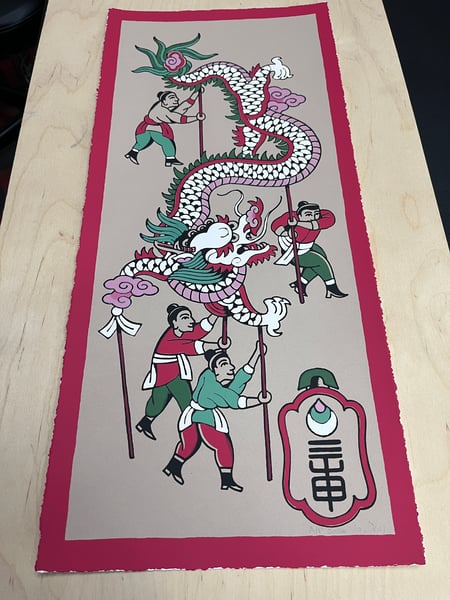 Image of Year of the Dragon Screen print 