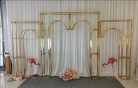 Gold Stainless steal Metal Backdrop set design 9ft tall x 16 ft wide 