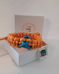 Image 2 of 🧡🩵Batten Disease Awareness Bracelet 