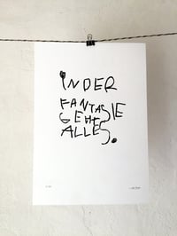 Image 4 of Linoldruck - In der Fantasie geht alles