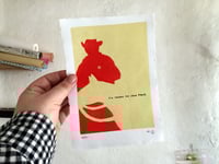 Image 3 of Linoldruck - Sie fanden ihn ohne Pferd