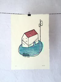 Image 1 of Linoldruck - Traumhaus