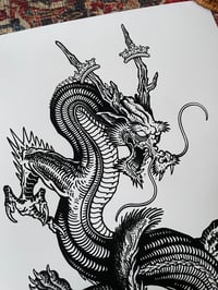 Image 4 of Dragon vs Wolf Print