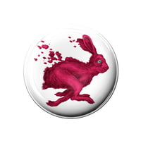 Image of Pin-button red hare in dissolution.