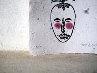Image 3 of Linoldruck - Palmwedel Maske